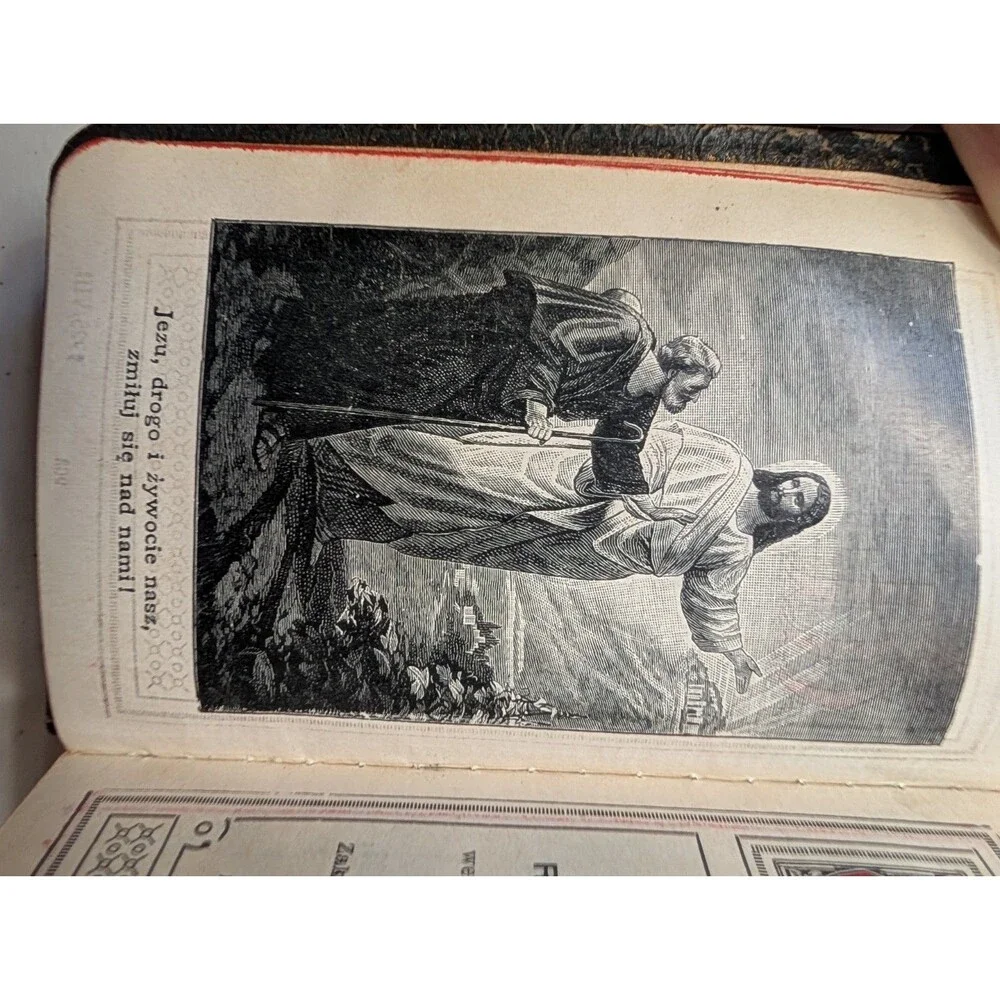 1925 Vintage Polish Catholic Prayer Book Wznieść Serca do Boga A. Morawski - Picture 11 of 16
